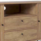 Curved Sideboard Buffet with Tambour Doors