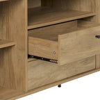 Curved Sideboard Buffet with Tambour Doors