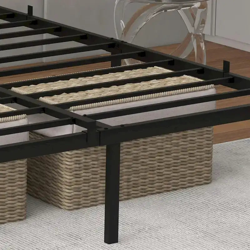 14 Inch Heavy Duty Metal Platform Bed Frame, No Box Spring Needed