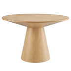 Round Dining Table with Pedestal Base
