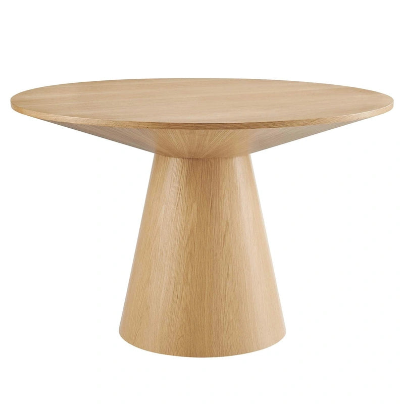 Round Dining Table with Pedestal Base