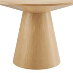 Round Dining Table with Pedestal Base