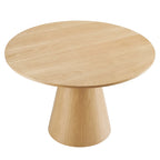 Round Dining Table with Pedestal Base