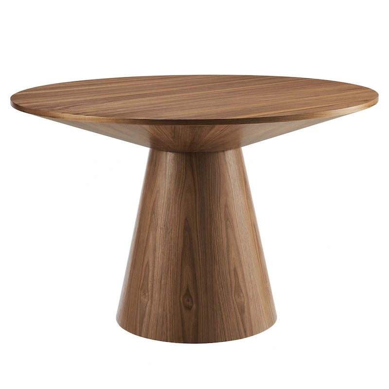 Round Dining Table with Pedestal Base