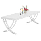 78 inch Extra Long Rectangular Kitchen Dining Dinner Table for 6-8