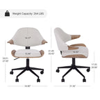 Adjustable Rolling Desk Chair